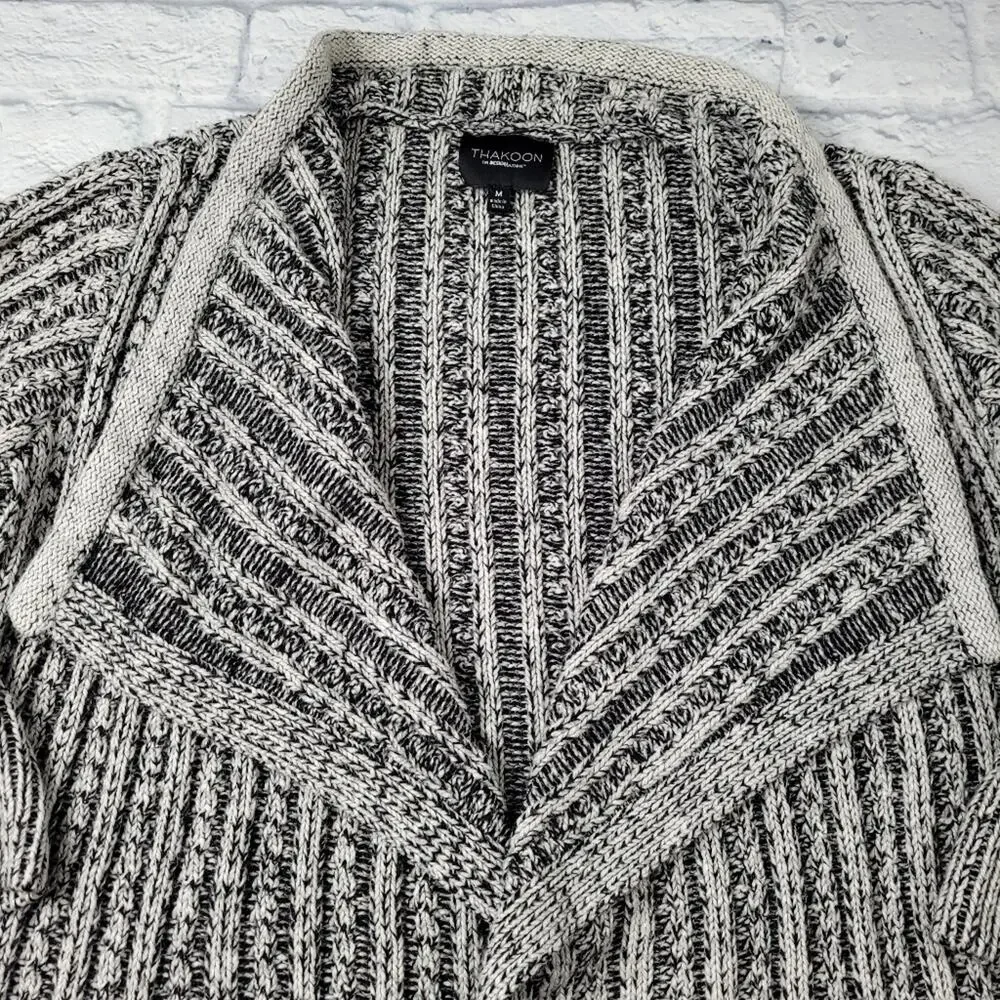 Thakoon for Design Nation Long Marled Open Front Cardigan size Medium